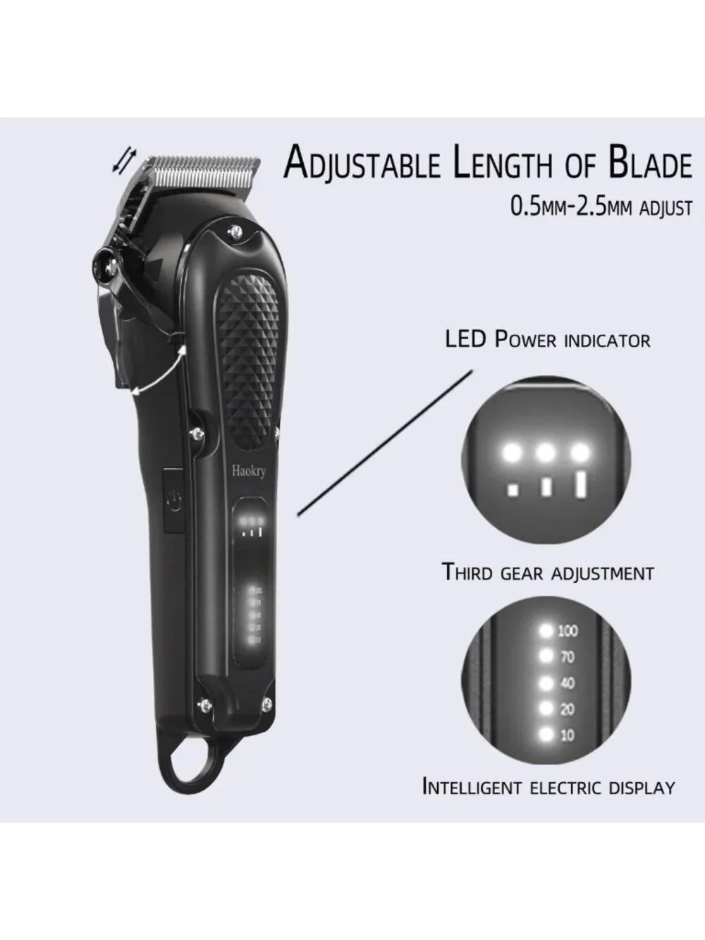 Men's Hair Clippers & Grooming Kit - Professional Hair Cutting Tools for Barbers